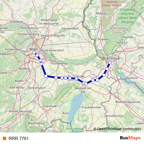 RRR 7781 rail Line Map