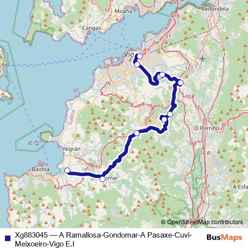 Xg883045 bus Line Map