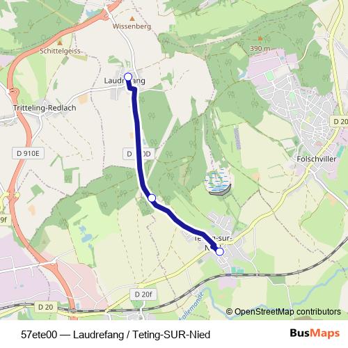 57ete00 bus Line Map