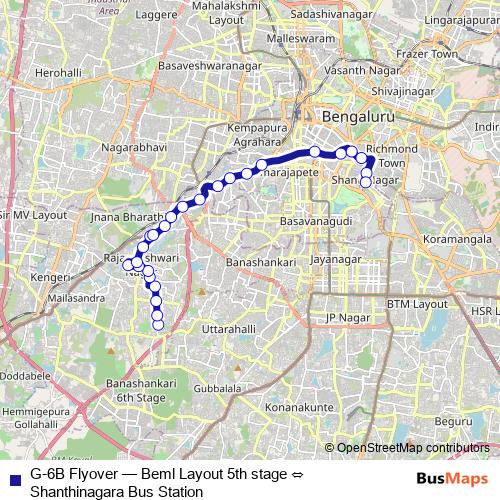 G-6B Flyover bus Line Map