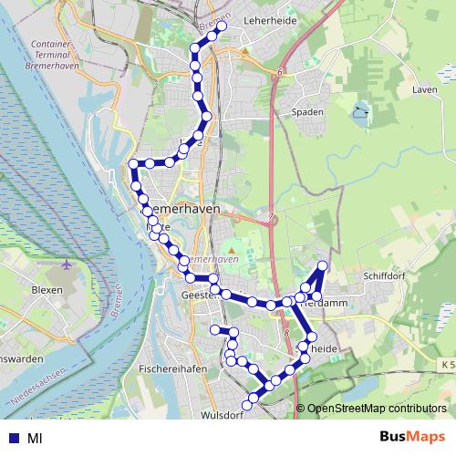 Ml bus Line Map