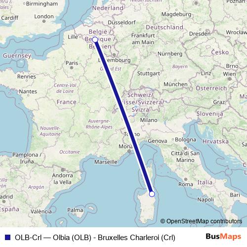 OLB-Crl air Line Map