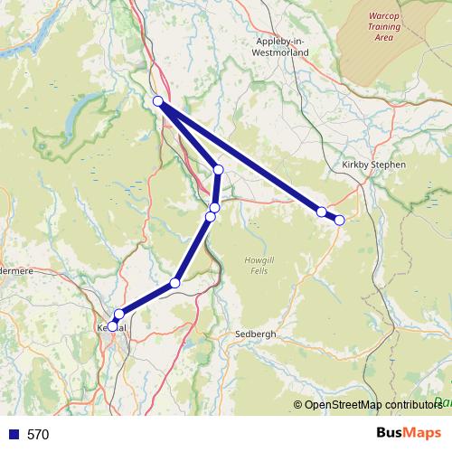 570 bus Line Map