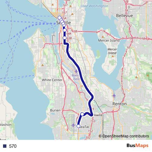 570 bus Line Map