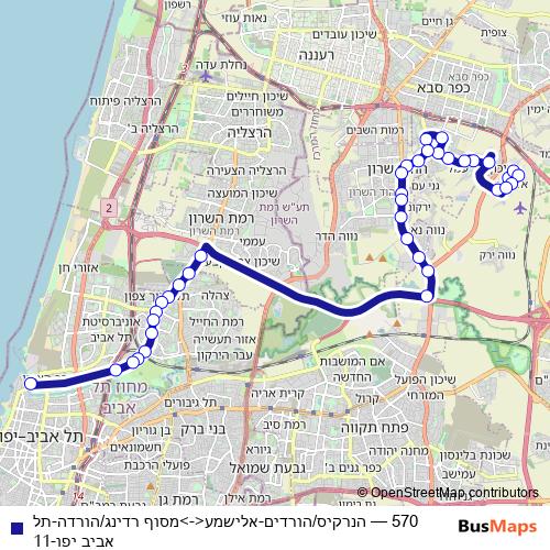570 bus Line Map