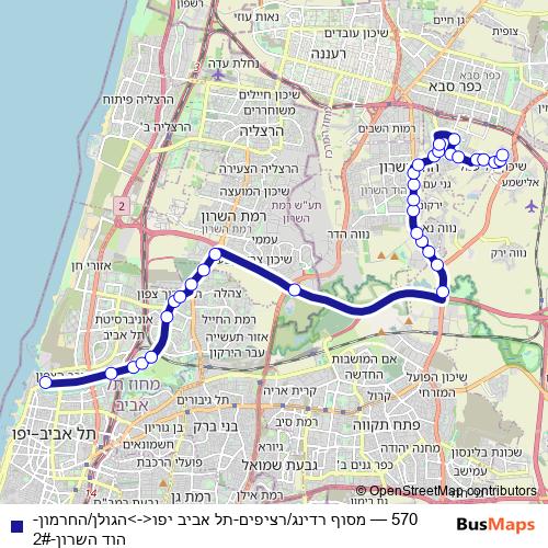 570 bus Line Map