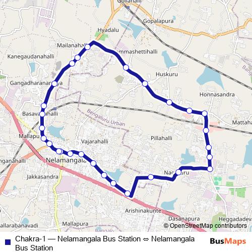 Chakra-1 bus Line Map