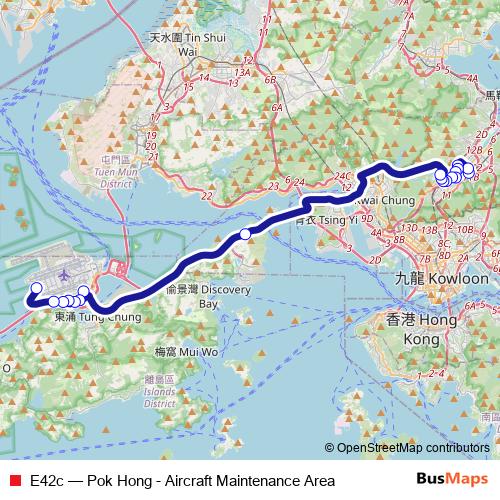 E42c bus Line Map