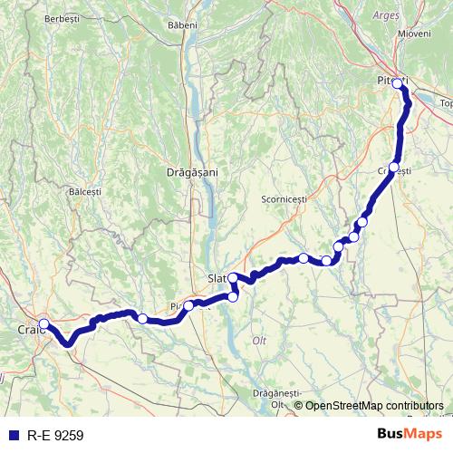 R-E 9259 rail Line Map