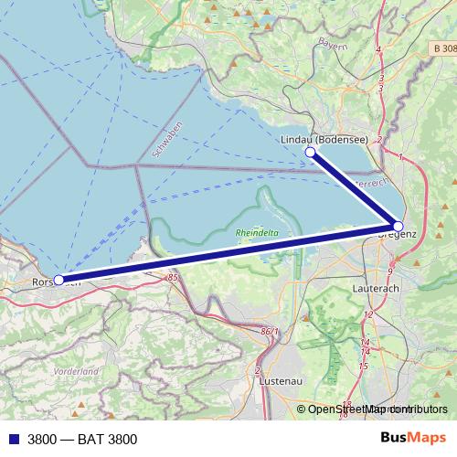 3800 ferry Line Map