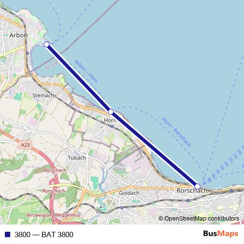 3800 ferry Line Map