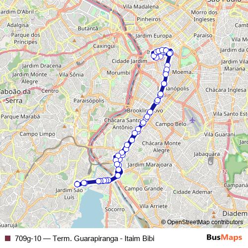 709g-10 bus Line Map