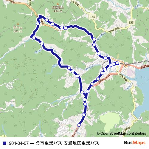 904-04-07 bus Line Map