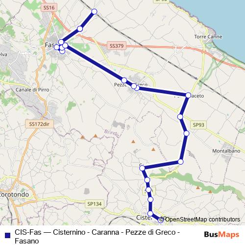 CIS-Fas bus Line Map