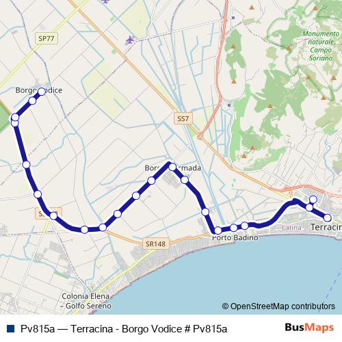 Pv815a bus Line Map