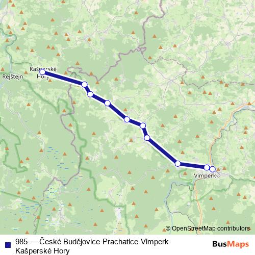985 bus Line Map