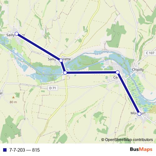 7-7-203 bus Line Map