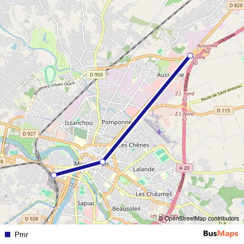 Pmr bus Line Map