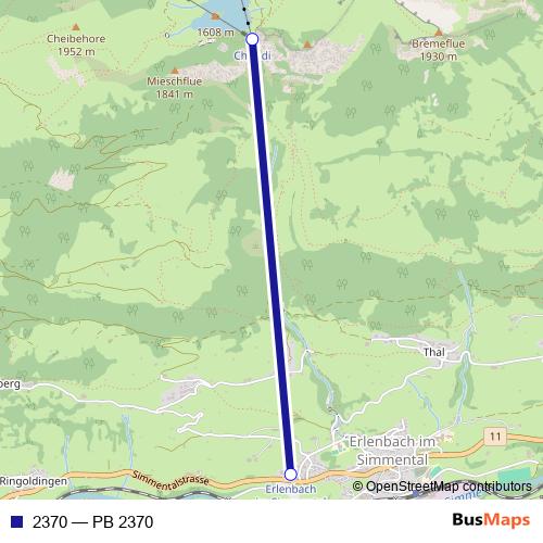 2370 cable-car Line Map