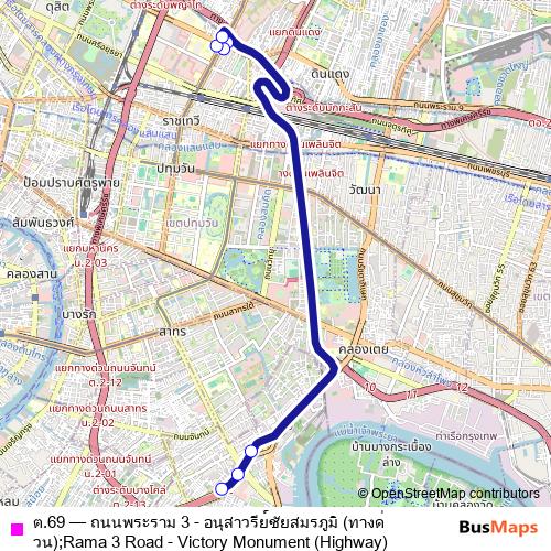 ต.69 bus Line Map