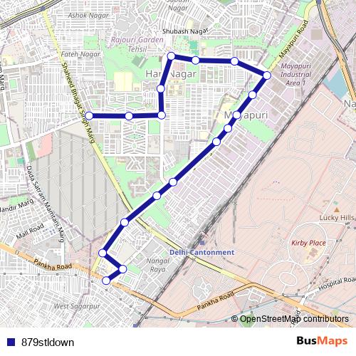 879stldown bus Line Map
