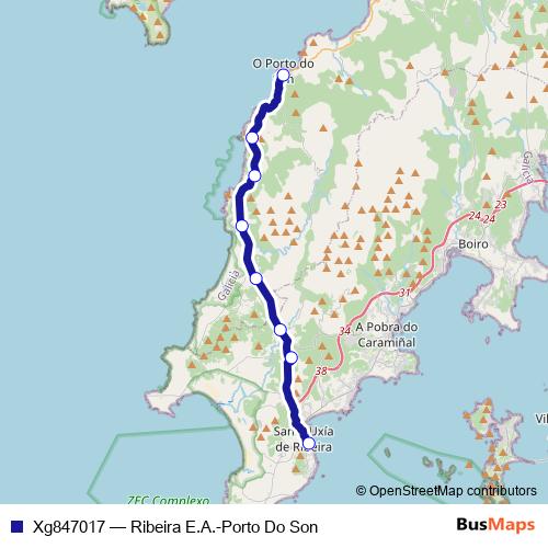 Xg847017 bus Line Map
