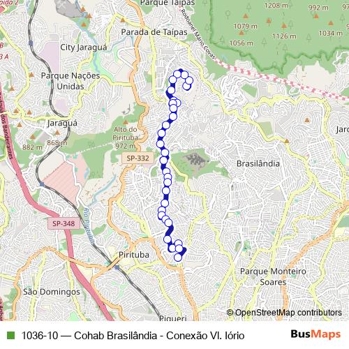 1036-10 bus Line Map