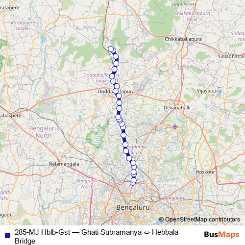 285-MJ Hblb-Gst bus Line Map