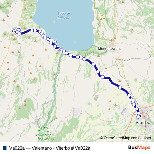 Va022a bus Line Map