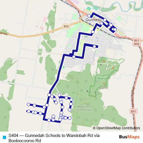 S404 bus Line Map
