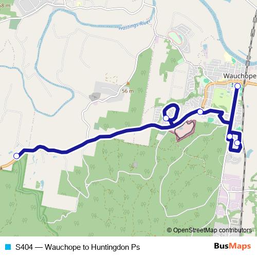 S404 bus Line Map