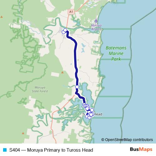 S404 bus Line Map