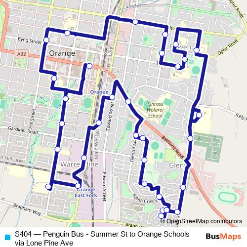 S404 bus Line Map