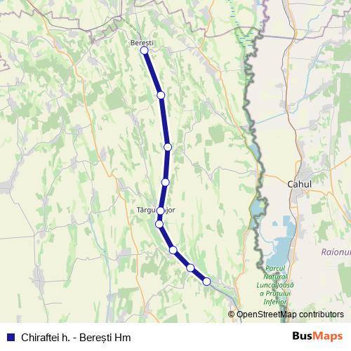 Chiraftei h. - Bereşti Hm bus Line Map