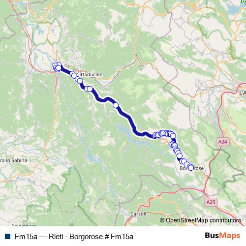 Fm15a bus Line Map