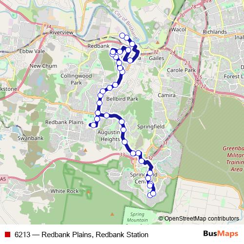 6213 bus Line Map