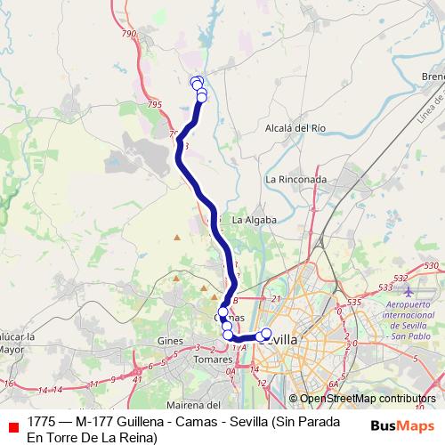 1775 bus Line Map