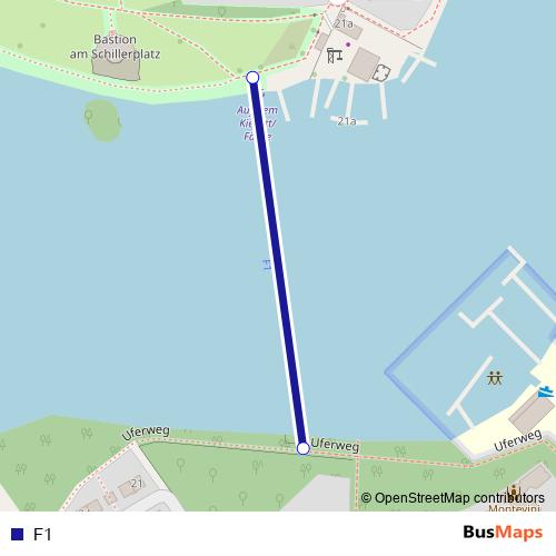 F1 ferry Line Map