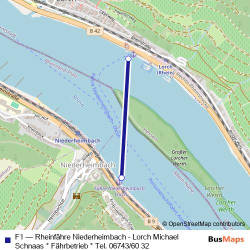 F1 ferry Line Map