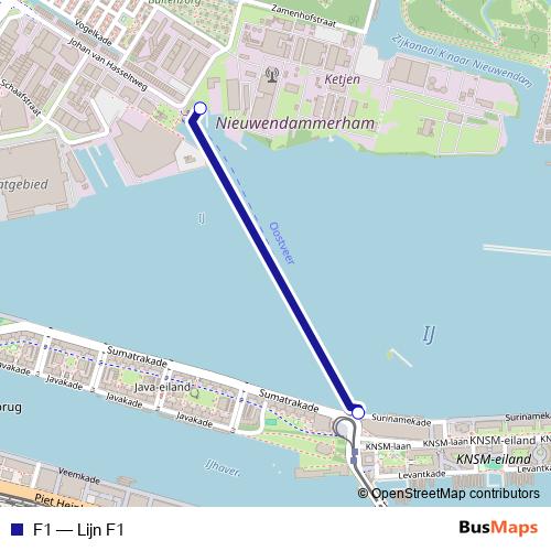 F1 ferry Line Map