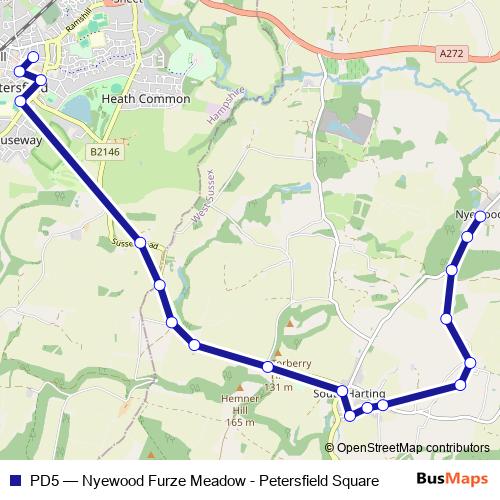 PD5 bus Line Map
