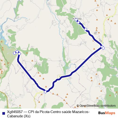 Xg845057 bus Line Map