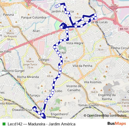 Lecd142 bus Line Map