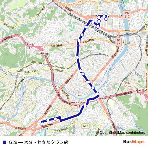 G29 bus Line Map
