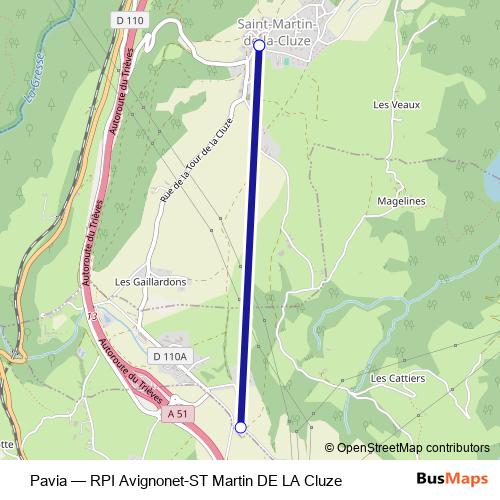 Pavia bus Line Map