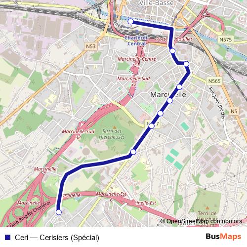 Ceri bus Line Map