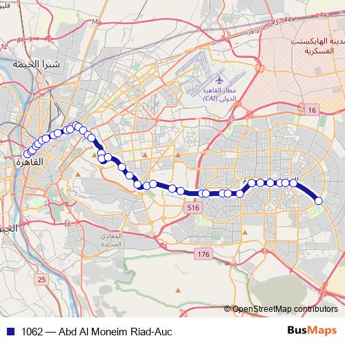 1062 bus Line Map