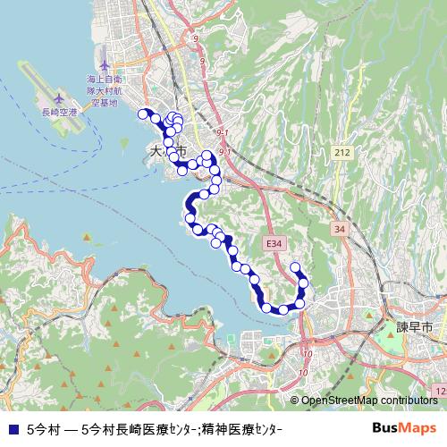 5今村 bus Line Map