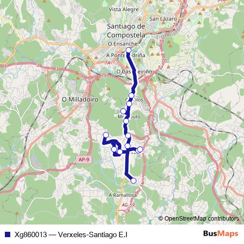 Xg860013 bus Line Map