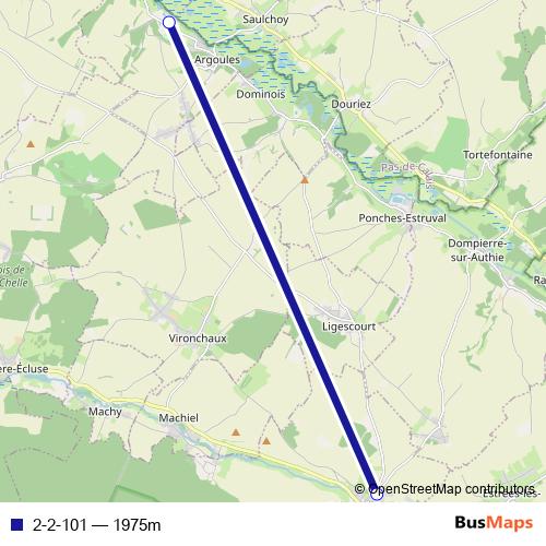 2-2-101 bus Line Map